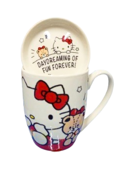 Taza Hello Kitty con tapa