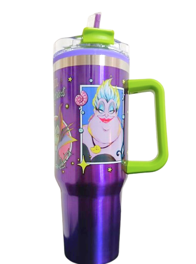 Termo con popote Las Villanas