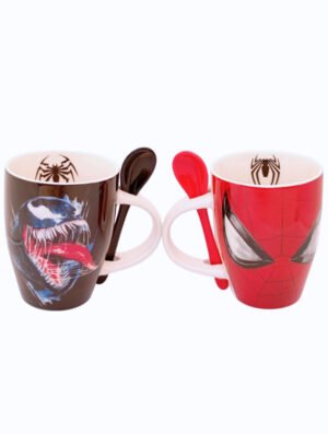 cb051ef0-f8fb-49ba-b1f7-ab66cf233895 Taza Duo Spider- Man / Venom con cuchara