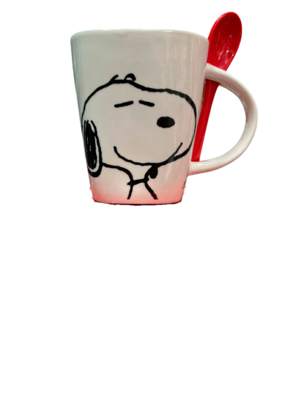 Taza cuadrada Snoopy