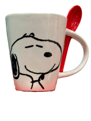 504e14e1-8251-4bcc-8401-5bccb95af778 Taza cuadrada Snoopy