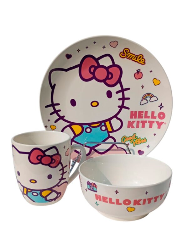 Vajilla Hello Kitty cerámica