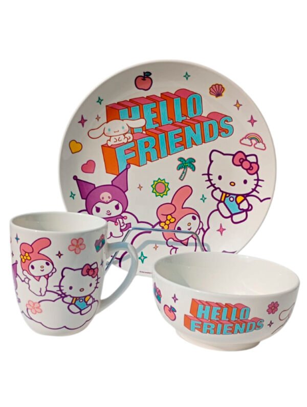 Vajilla Hello Kitty cerámica