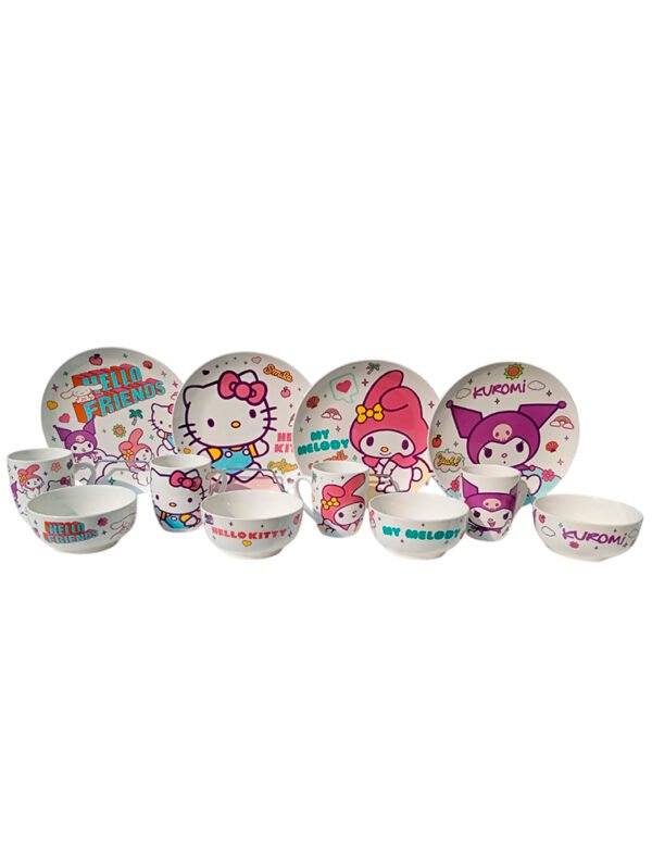 Vajilla Hello Kitty cerámica