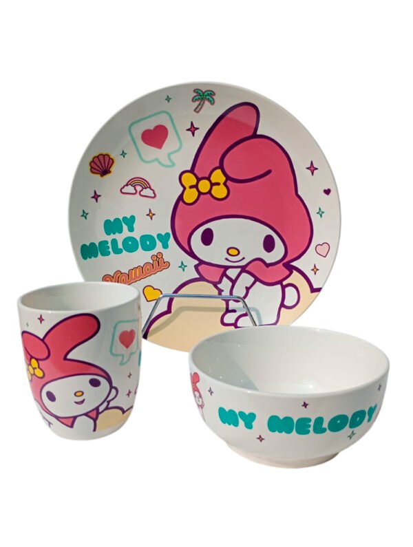Vajilla Hello Kitty cerámica